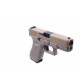 Страйкбольный пистолет WE Glock 19 Gen. 5 TAN, металл, GBB, газ, сменные накладки